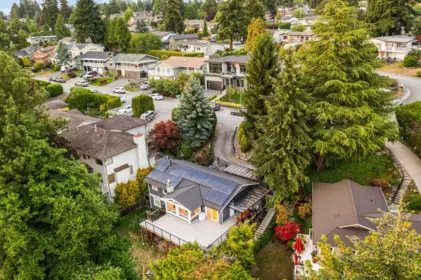Aerial View of 7437 Garfield Drive, Delta, BC