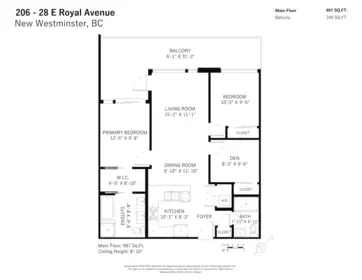 Garage Interior Photo of 206 28 E Royal Avenue, New Westminster, BC