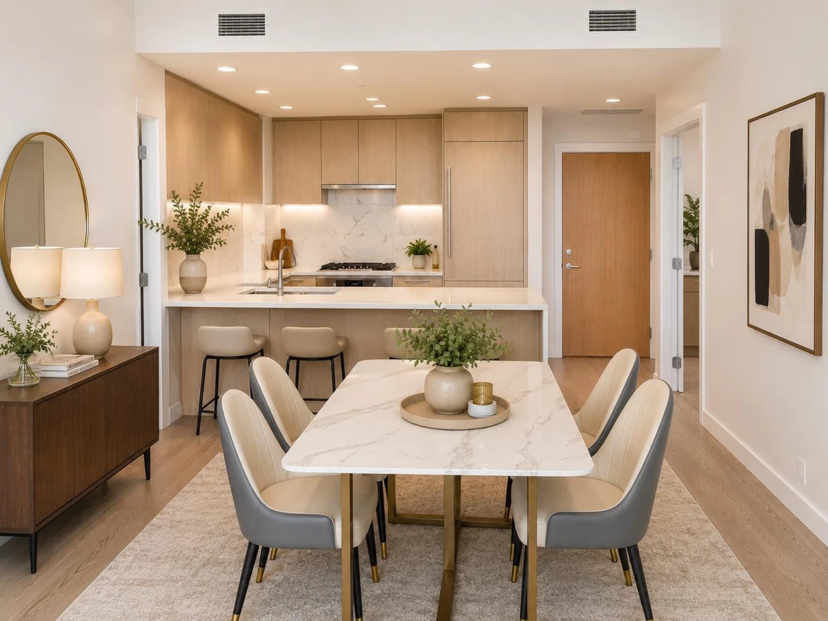 Dining Area Photo of 1305 3533 Ross Drive, Vancouver, BC