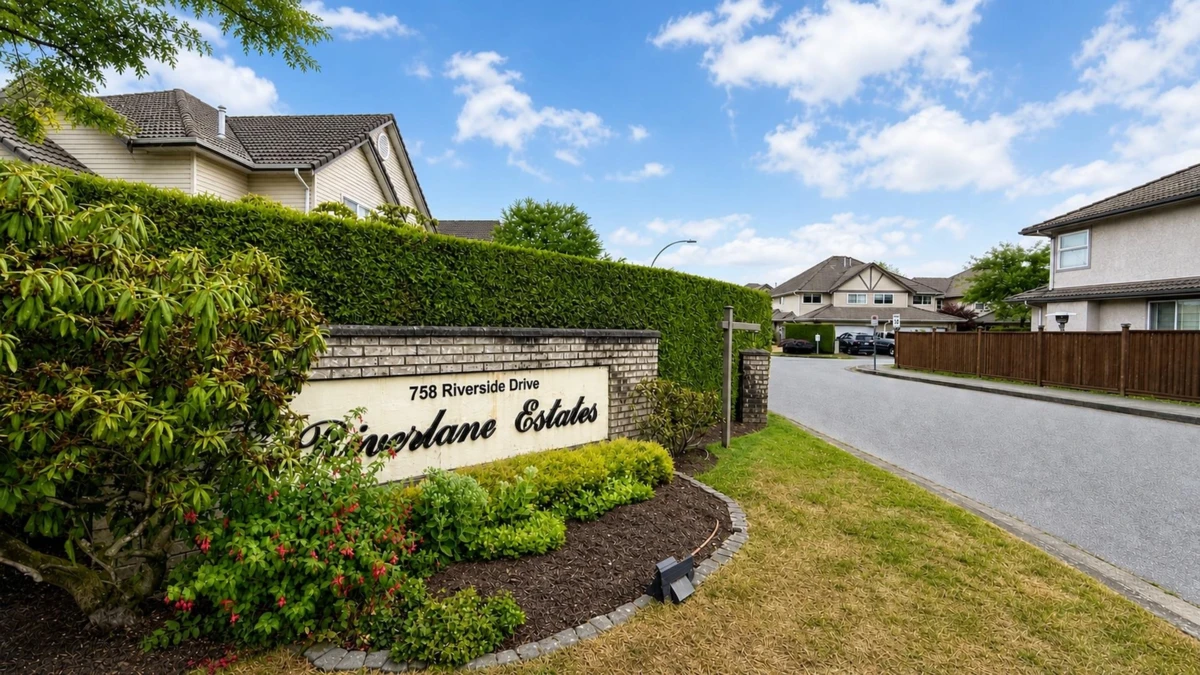 Exterior Rear Photo of 92 758 Riverside Drive, Port Coquitlam, BC
