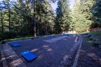 Aerial View of 1302 Adams Road, Bowen Island, BC