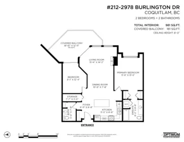 Outdoor Patio Photo of 212 2978 Burlington Drive, Coquitlam, BC