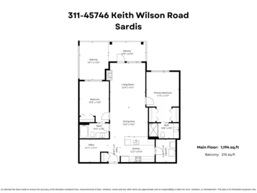 Kitchen Island Photo of 311 45746 Keith Wilson Road, Chilliwack, BC