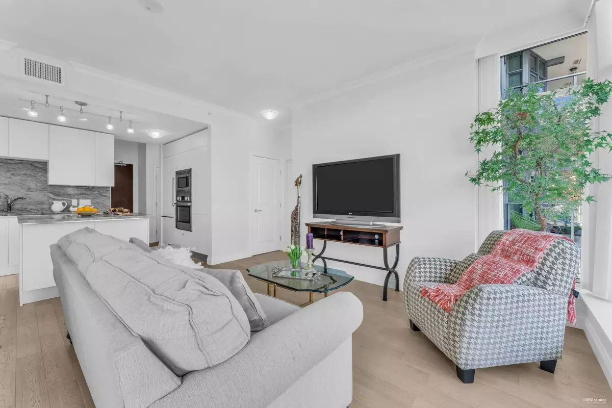 Family Room Photo of 704 175 Victory Ship Way, North Vancouver, BC