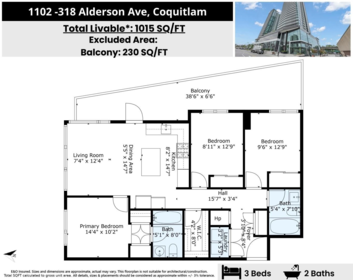 1102 318 Alderson Avenue, Coquitlam, BC, Coquitlam — Apartment/Condo for sale