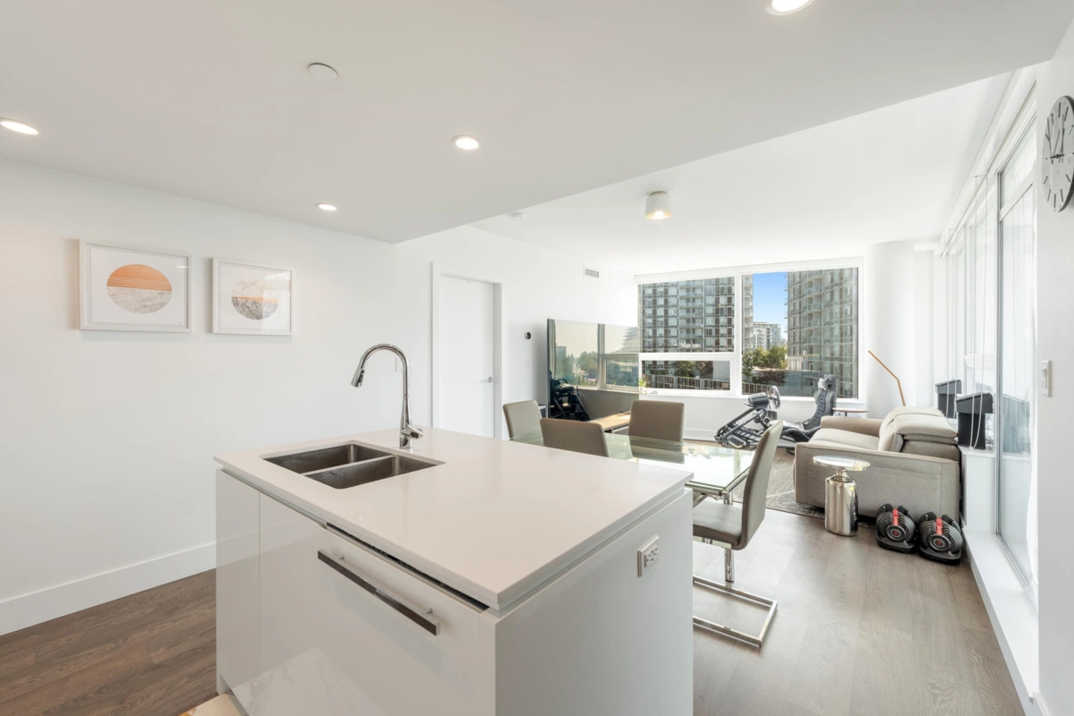 Exterior Rear Photo of 703 5508 Hollybridge Way, Richmond, BC