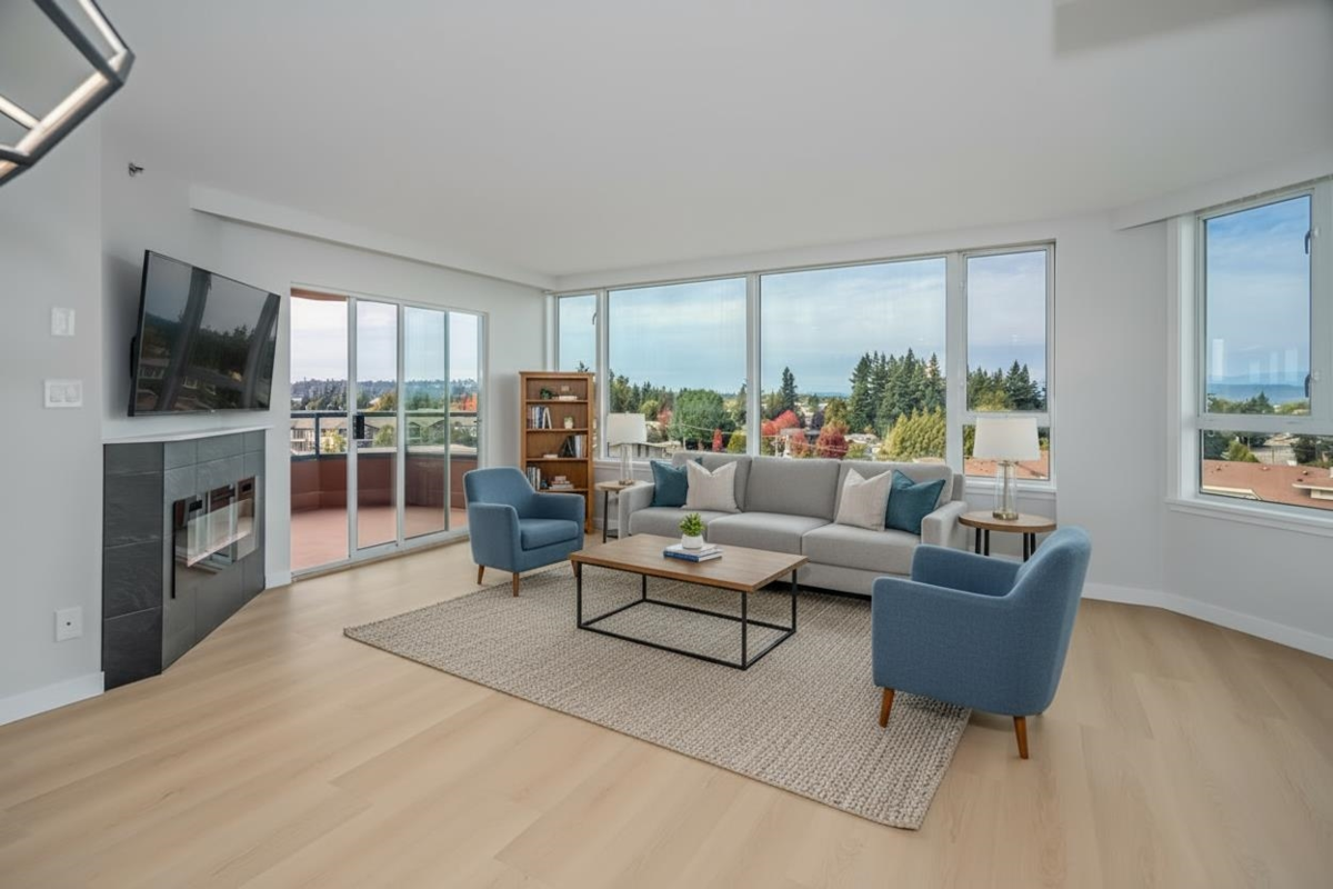 Exterior Rear Photo of 902 3150 Gladwin Road, Abbotsford, BC