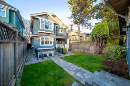 Aerial View of 3838 W 15th Avenue, Vancouver, BC