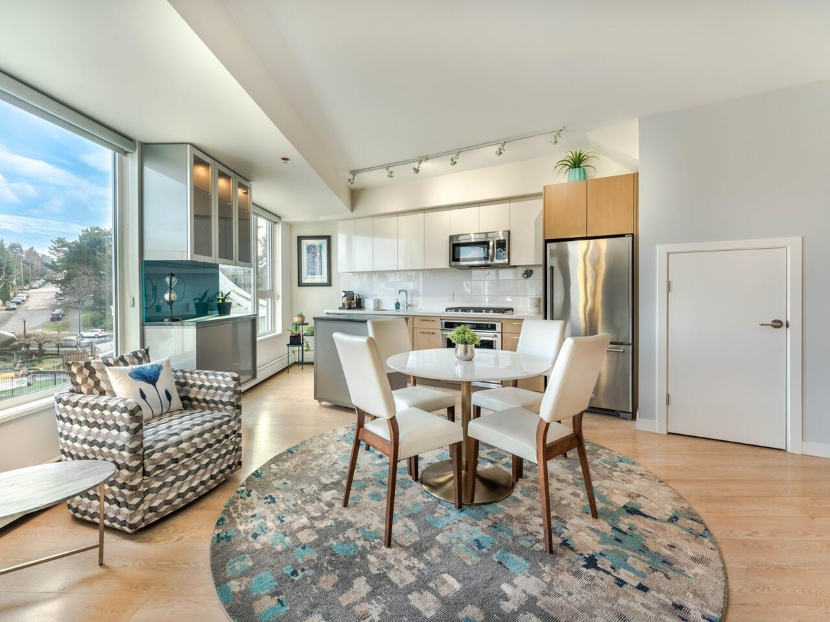 Dining Area Photo of 609 417 Great Northern Way, Vancouver, BC
