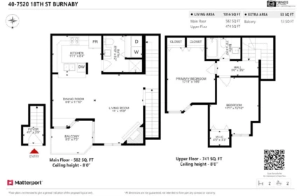 Staircase Photo of 40 7520 18th Street, Burnaby, BC