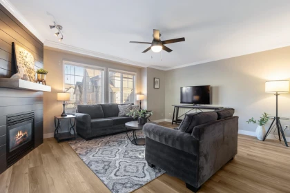 Basement Recreation Room Photo of 7 46321 Cessna Drive, Chilliwack, BC