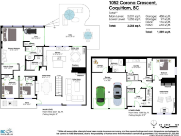 Aerial View of 1052 Corona Crescent, Coquitlam, BC