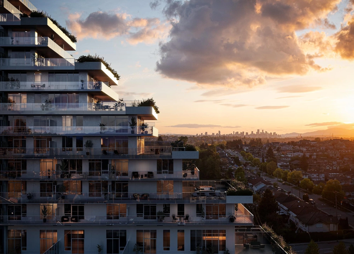 Exterior Rear Photo of 812 1720 Willingdon Avenue, Burnaby, BC