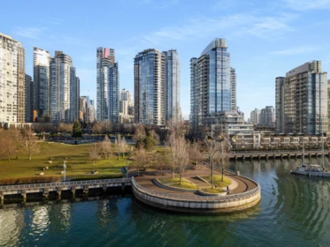 Aerial View of 2105 455 Beach Crescent, Vancouver, BC