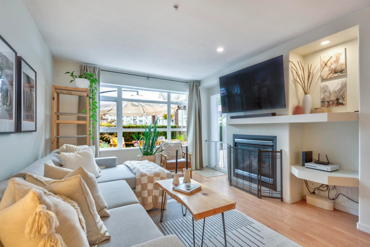 Living Room Photo of 113 3148 St Johns Street, Port Moody, BC