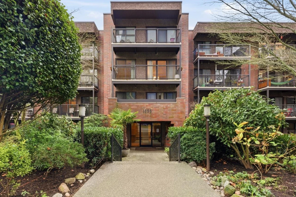 Exterior Rear Photo of 318 1655 Nelson Street, Vancouver, BC