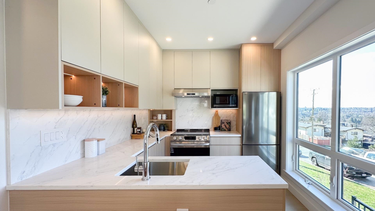 Kitchen Photo of 3 3800 Pender Street, Burnaby, BC