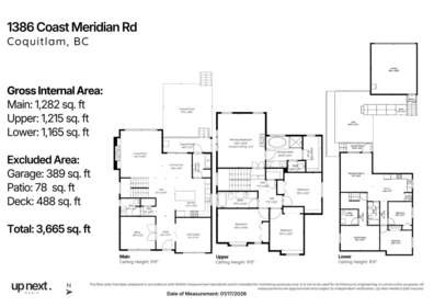 Aerial View of 1386 Coast Meridian Road, Coquitlam, BC