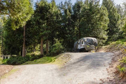 Aerial View of 115 Williamsons Landing Road, Gibsons, BC
