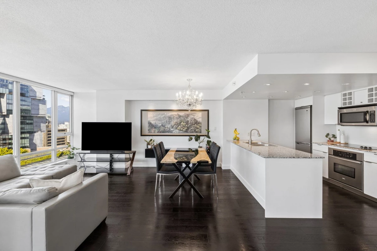 Living Room Photo of PH2605 788 Hamilton Street, Vancouver, BC
