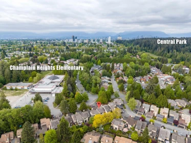 Aerial View of 3542 Hurst Place, Vancouver, BC