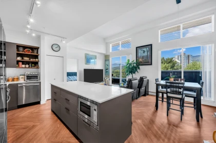 Kitchen Island Photo of 608 3229 St Johns Street, Port Moody, BC