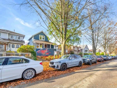 Aerial View of 4379 Welwyn Street, Vancouver, BC