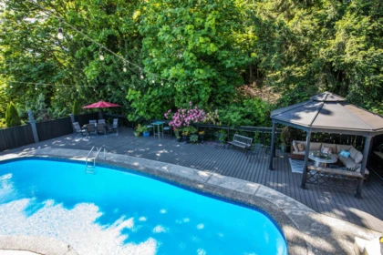 Aerial View of 348 Seaforth Crescent, Coquitlam, BC