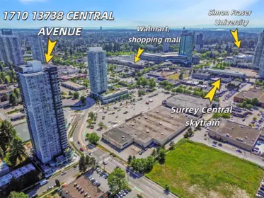 1710 13738 Central Avenue, Surrey, BC, Surrey — Apartment/Condo for sale