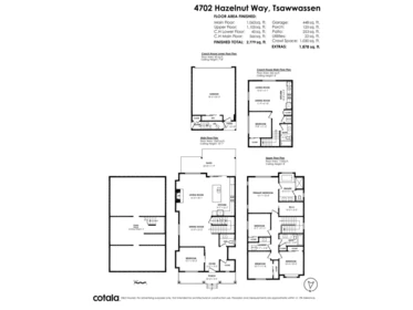 Aerial View of 4702 Hazelnut Way, Delta, BC
