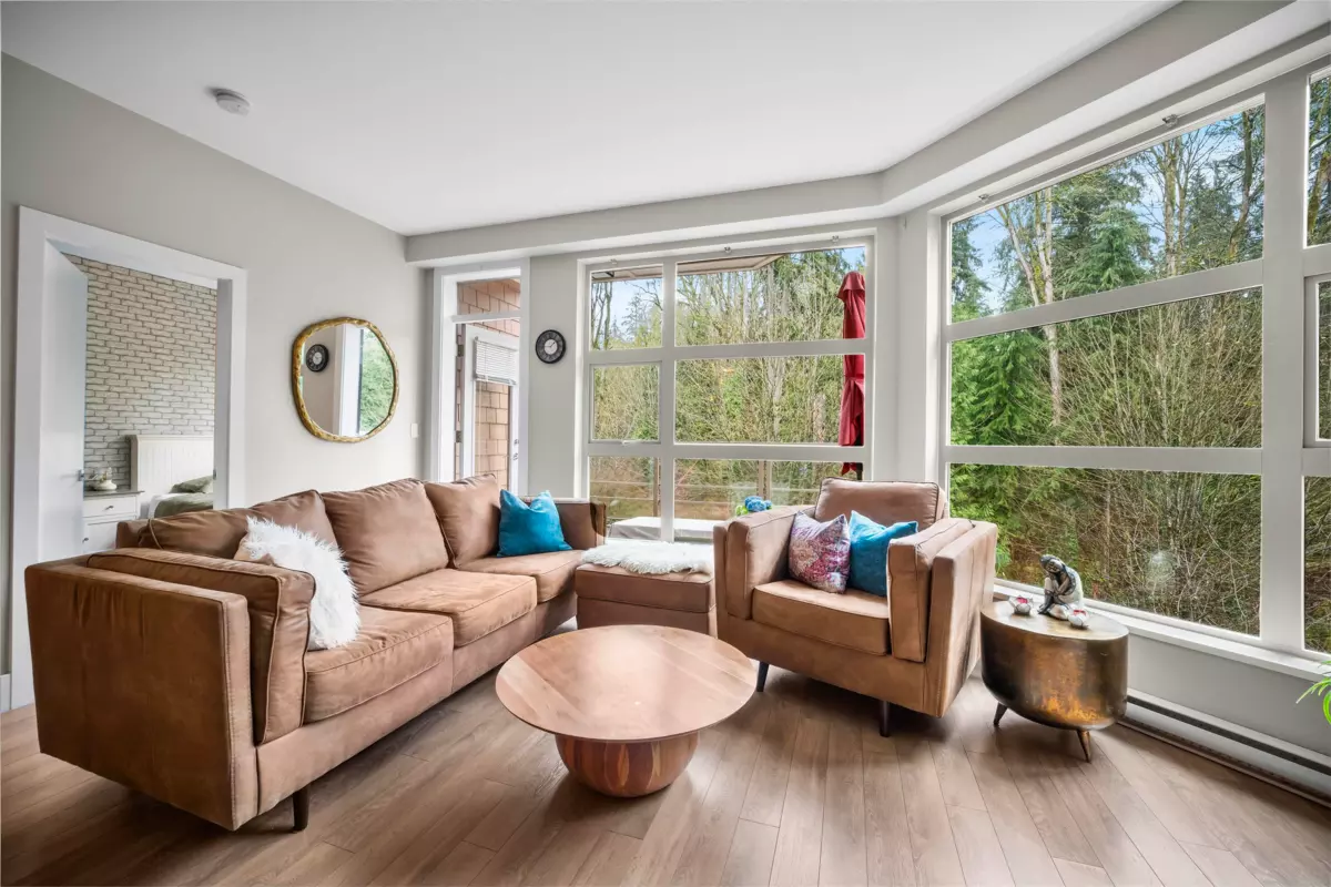 Living Room Photo of 418 3606 Aldercrest Drive, North Vancouver, BC