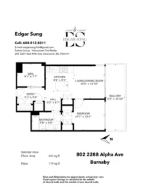 Aerial View of 802 2288 Alpha Avenue, Burnaby, BC
