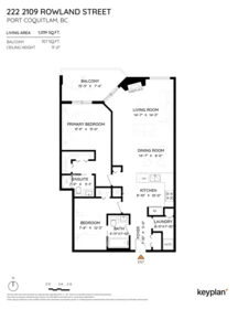 Aerial View of 222 2109 Rowland Street, Port Coquitlam, BC