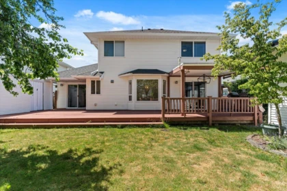 Aerial View of 5748 Montesina Place, Chilliwack, BC