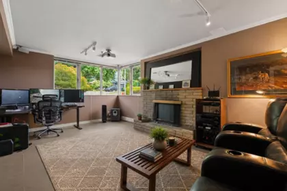 Basement Recreation Room Photo of 3883 Delbrook Avenue, North Vancouver, BC