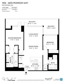 Aerial View of 1106 6633 Pearson Way, Richmond, BC