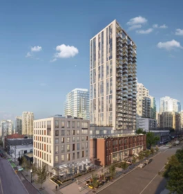 Exterior Rear Photo of 1403 828 Cambie Street, Vancouver, BC