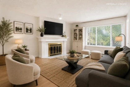 Living Room Photo of 104 7560 Moffatt Road, Richmond, BC