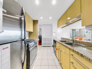 Kitchen Island Photo of 708 1408 Strathmore Mews, Vancouver, BC