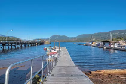 Aerial View of 29 5761 Wharf Avenue, Sechelt, BC