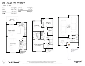 Living Room Photo of 107 7848 209 Street, Langley, BC