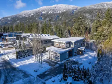 Aerial View of 1087 Madeley Place, Whistler, BC