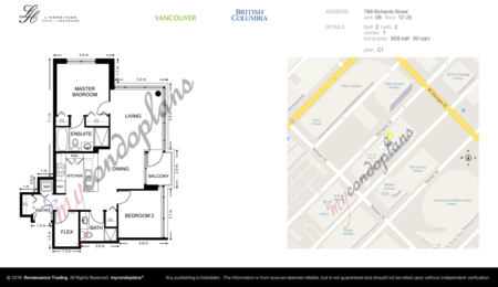 2006 788 Richards Street, Vancouver, BC, Vancouver — Apartment/Condo for sale