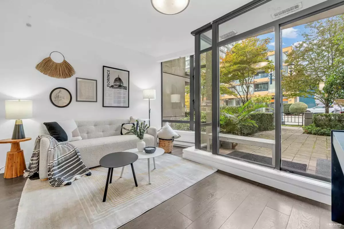 Living Room Photo of 101 7362 Elmbridge Way, Richmond, BC