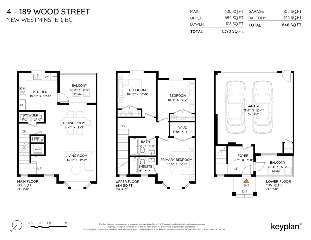 Exterior Rear Photo of 4 189 Wood Street, New Westminster, BC