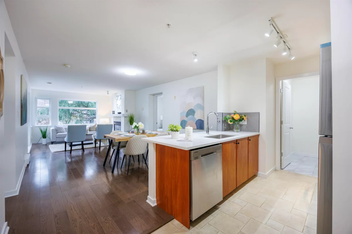 Exterior Rear Photo of 307 6508 Denbigh Avenue, Burnaby, BC