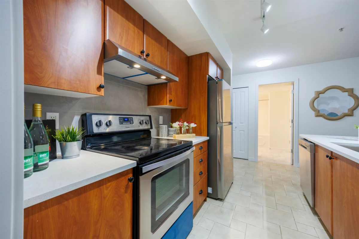 Living Room Photo of 307 6508 Denbigh Avenue, Burnaby, BC