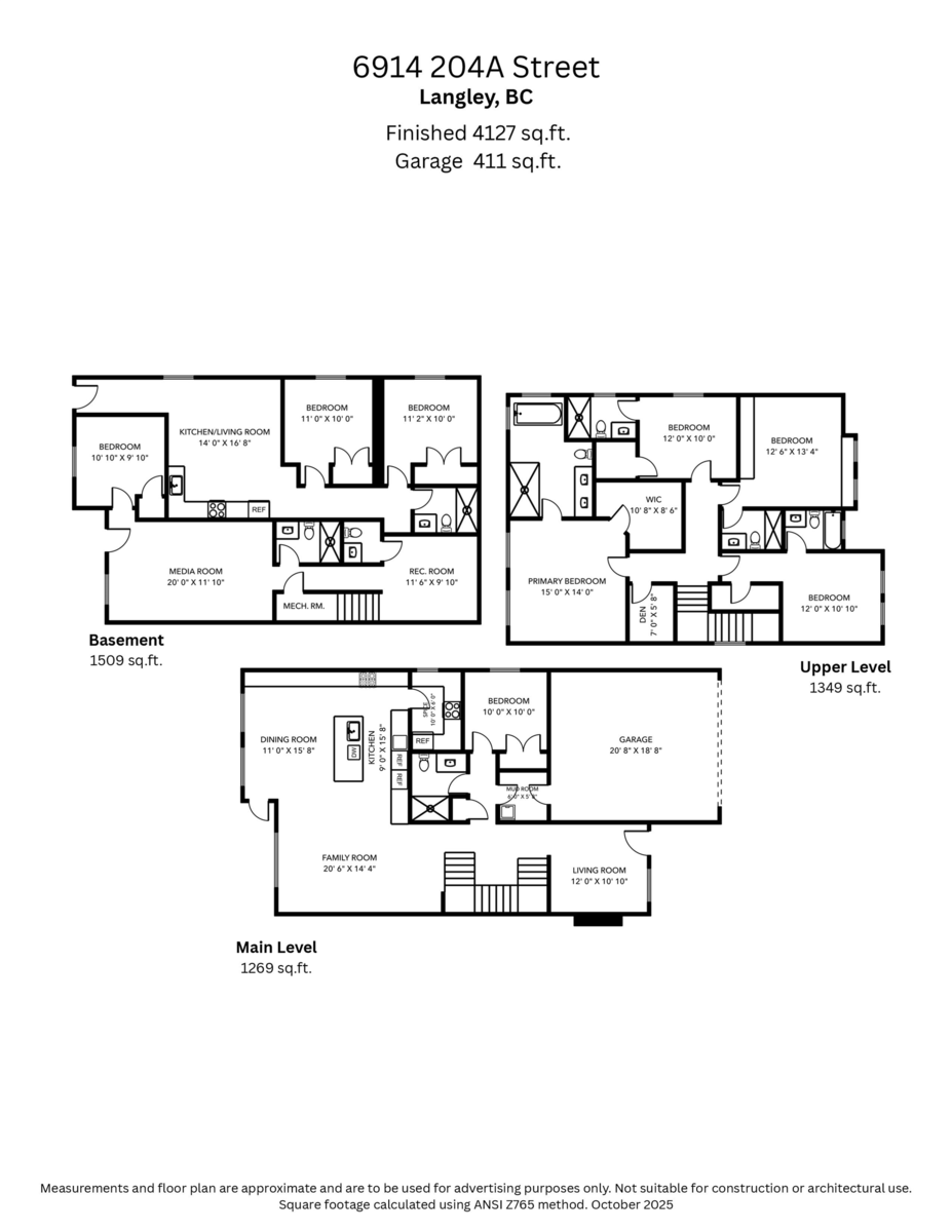 Living Room Photo of 6914 204a Street, Langley, BC