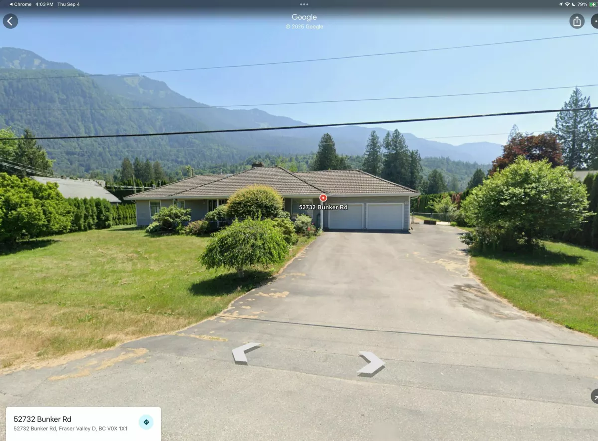 Exterior Rear Photo of 52732 Bunker Road, Rosedale, BC