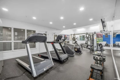 Basement Recreation Room Photo of 104E 3081 Glen Drive, Coquitlam, BC